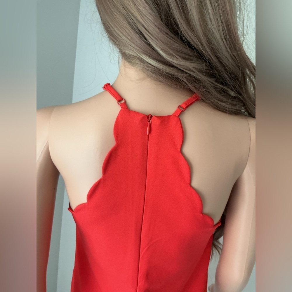 Lulu's Vibrant Red Mini Dress - Picture 9 of 14